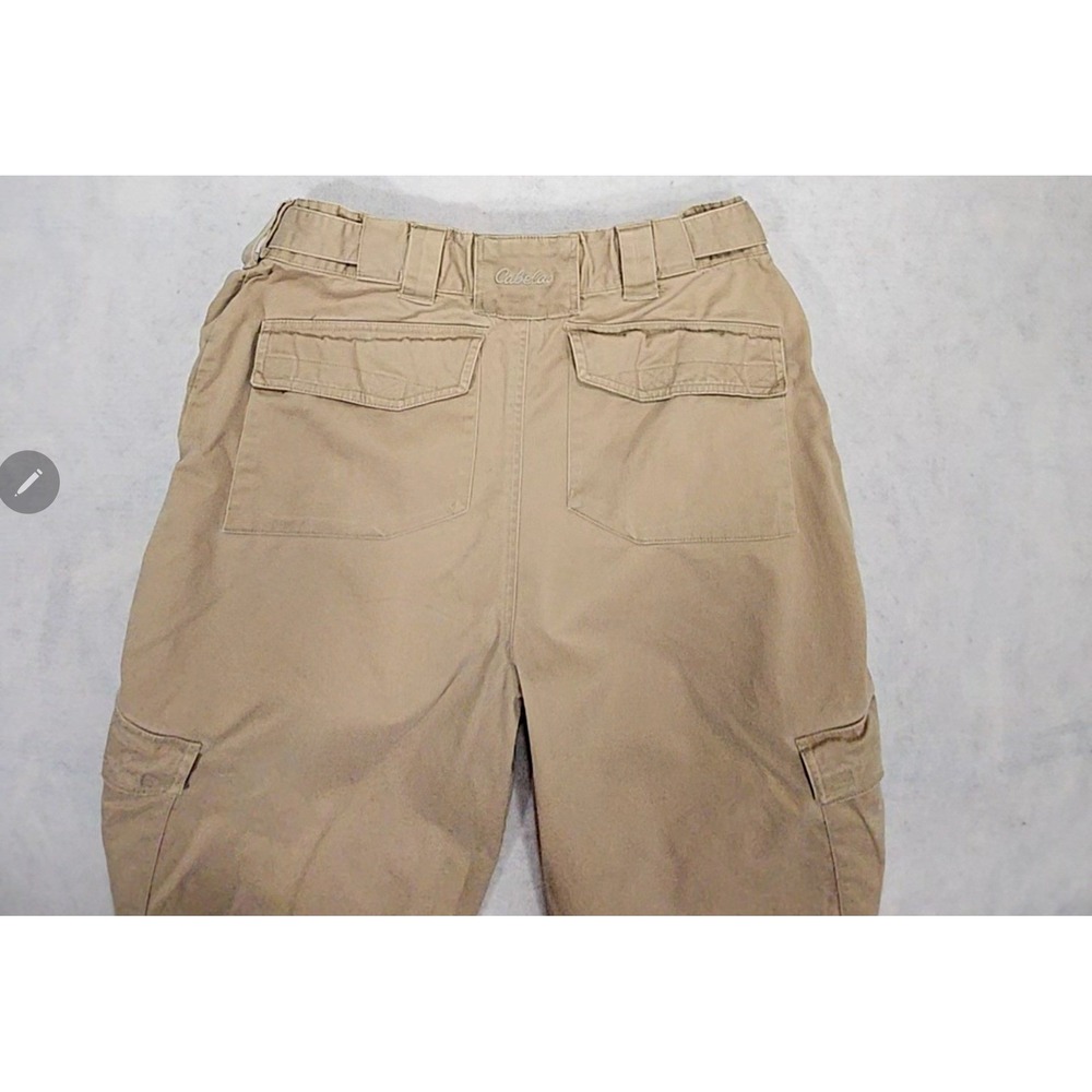 Cabelas Cargo Pants Mens 32X29 30 Tactical Utility Khaki Beige Relaxed Straight - Picture 6 of 12